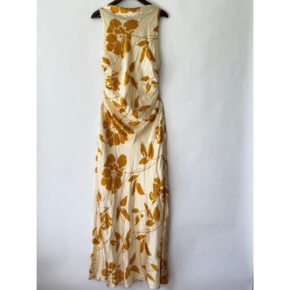 Reformation Womens Anaiis Silk Maxi Dress Maracuya Floral Size 12 NWT - Picture 4 of 11